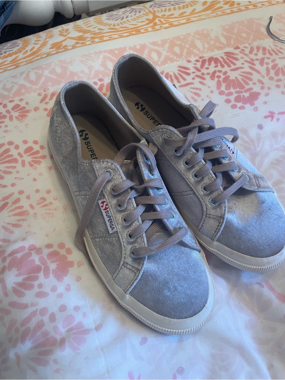 Superga Velvet Canvas Low-Top Sneakers